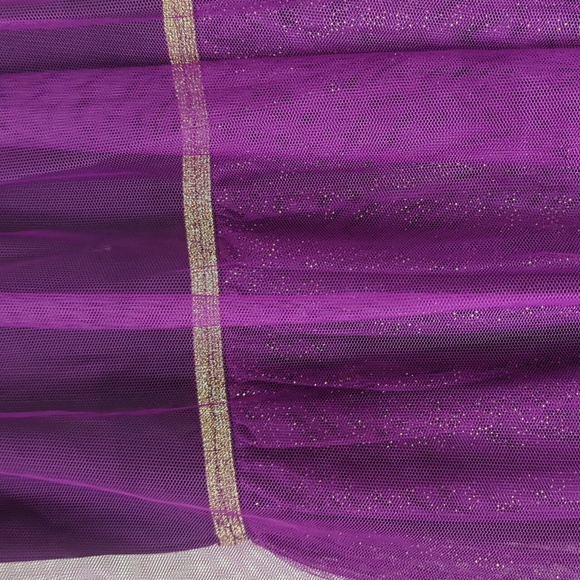 Disney Frozen II Sparkly Dress Girl Medium 7/8 Sparkling Grape - Picture 9 of 14